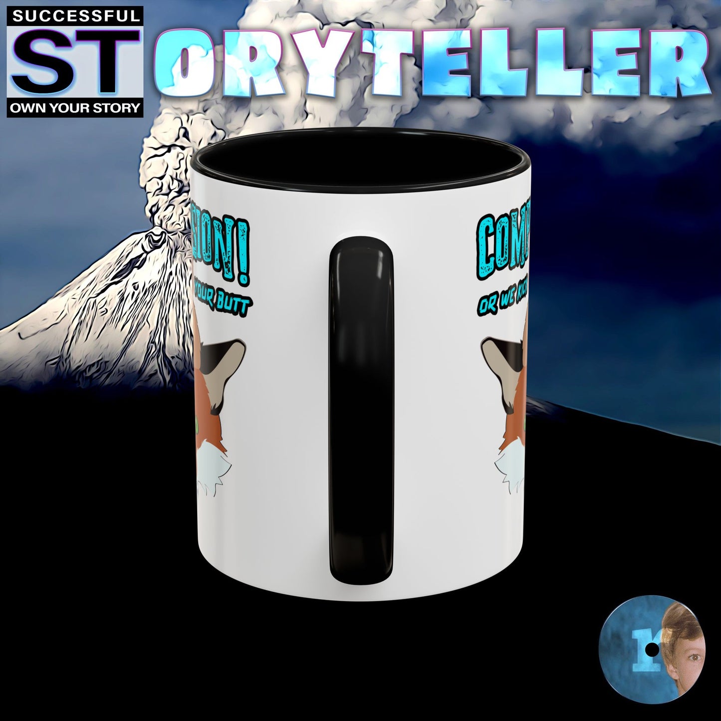 Storyteller Mug, COMPASSION! or We Kick Your Butt, + Free PreSequel