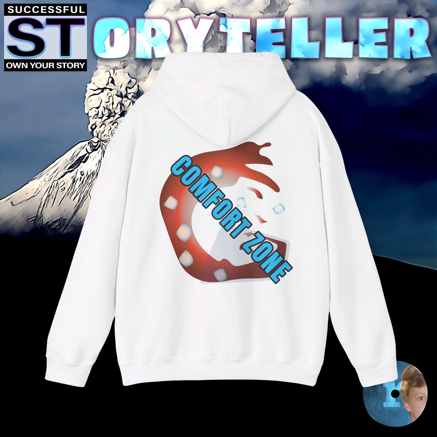 Storyteller Hoodie, No Comfort Zone, + Free PreSequel