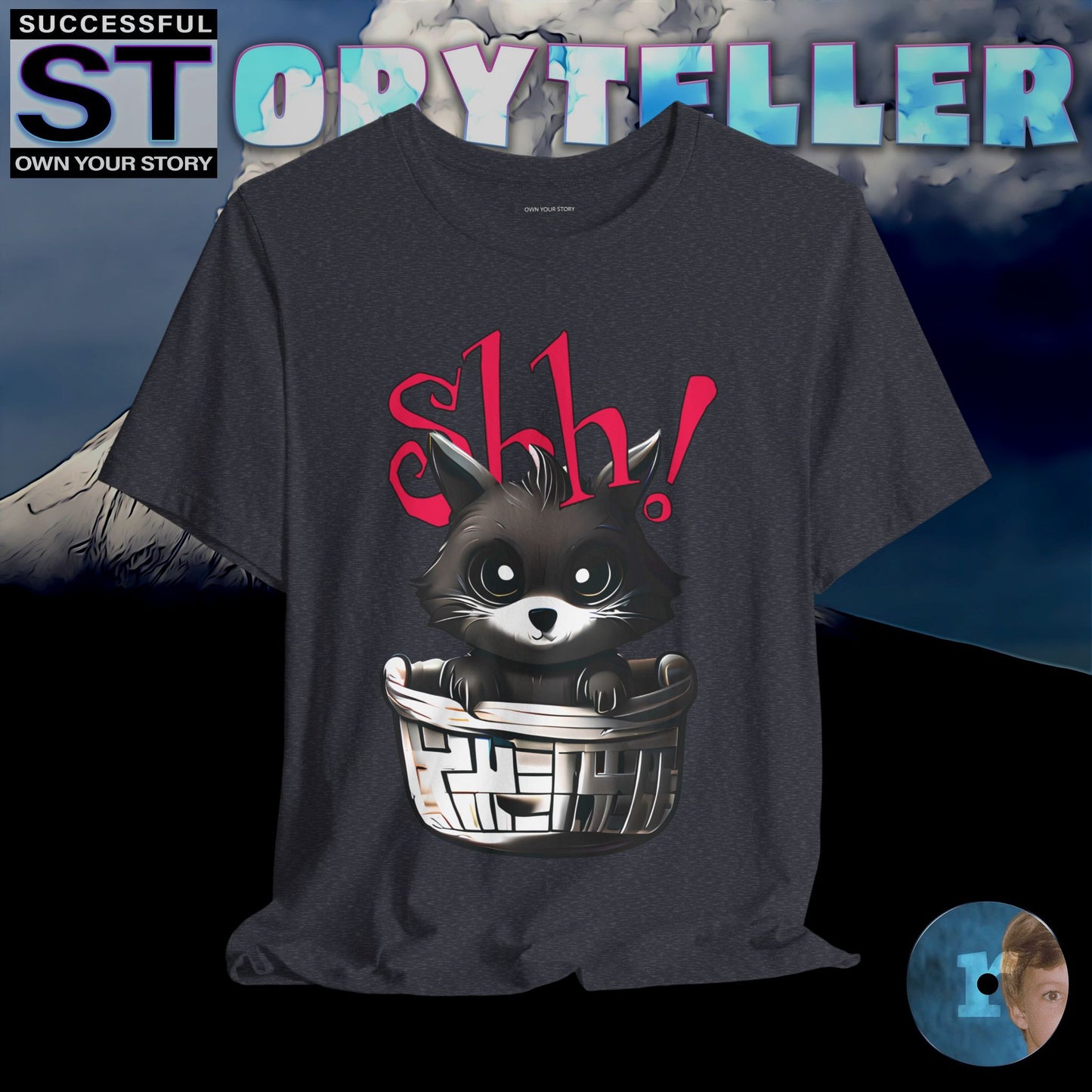 Storyteller Shirt, Shh!, + Free PreSequel