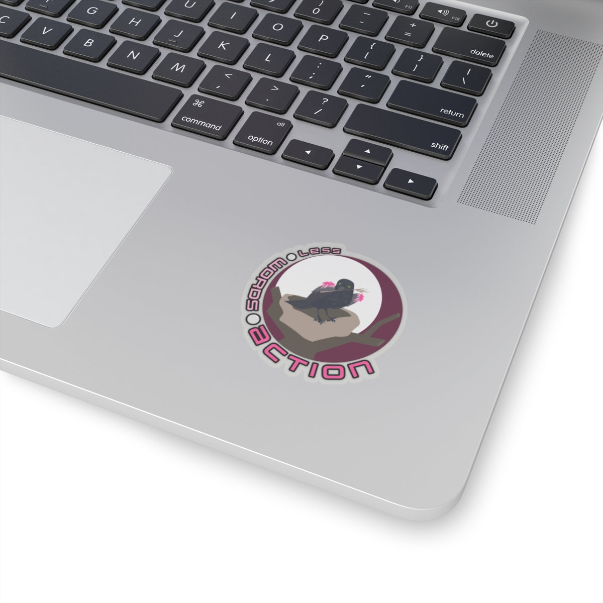 Storyteller Sticker, Less 🌕 Words 🌕 Action
