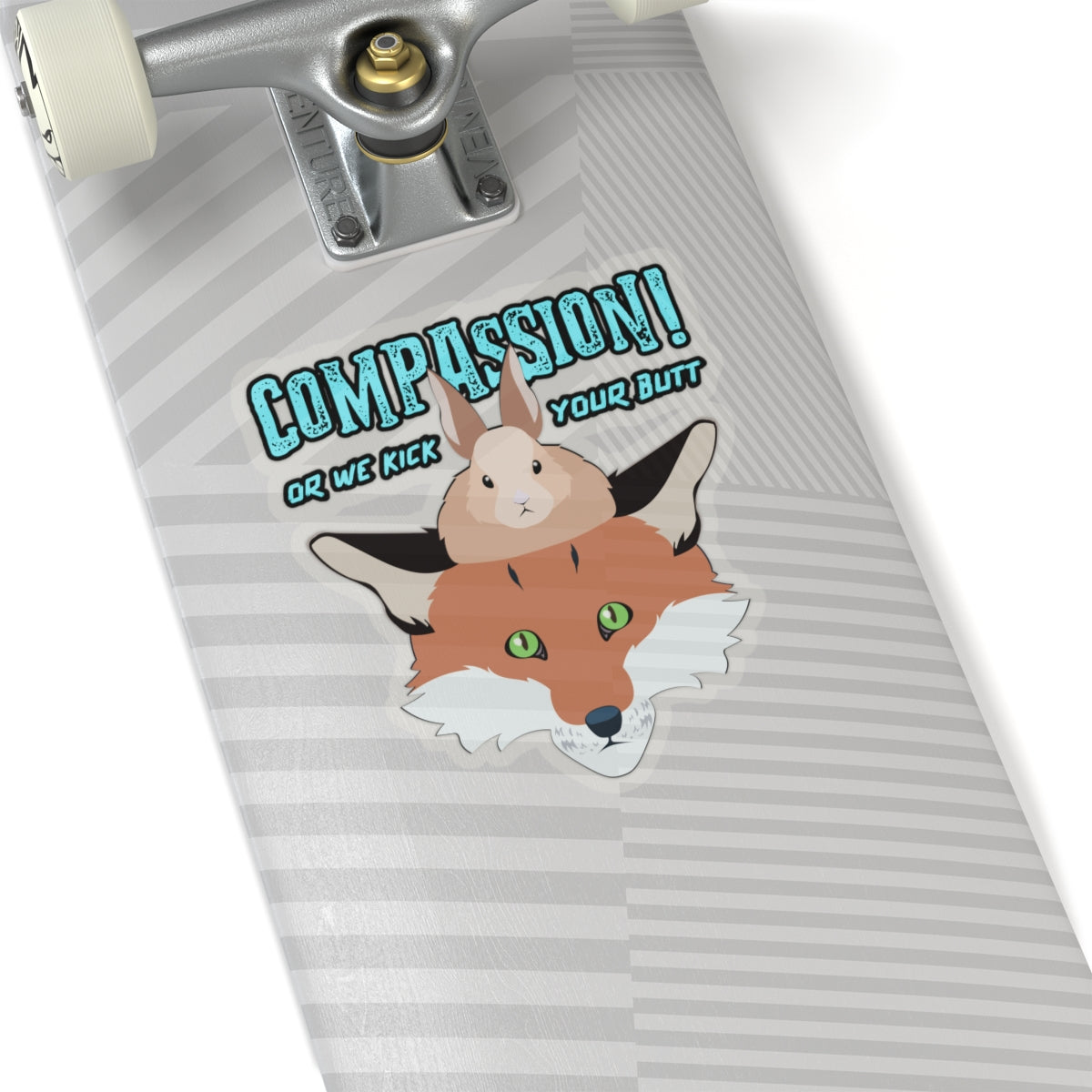 Storyteller Sticker, COMPASSION! or We Kick Your Butt