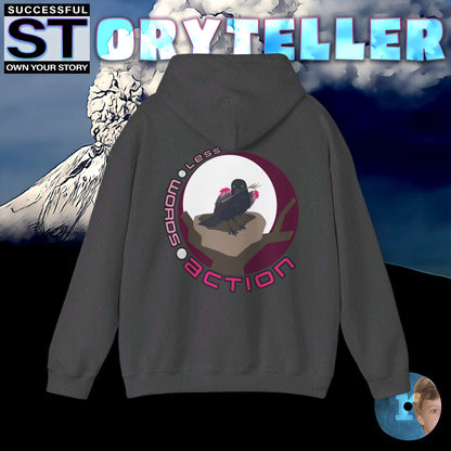 Storyteller Hoodie, Less 🌕 Words 🌕 Action, + Free PreSequel