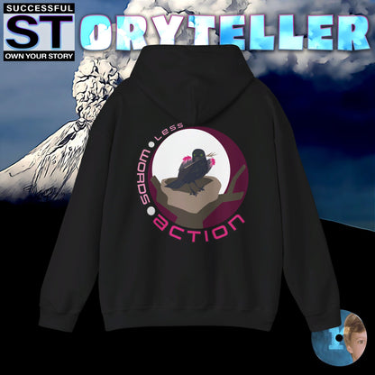 Storyteller Hoodie, Less 🌕 Words 🌕 Action, + Free PreSequel