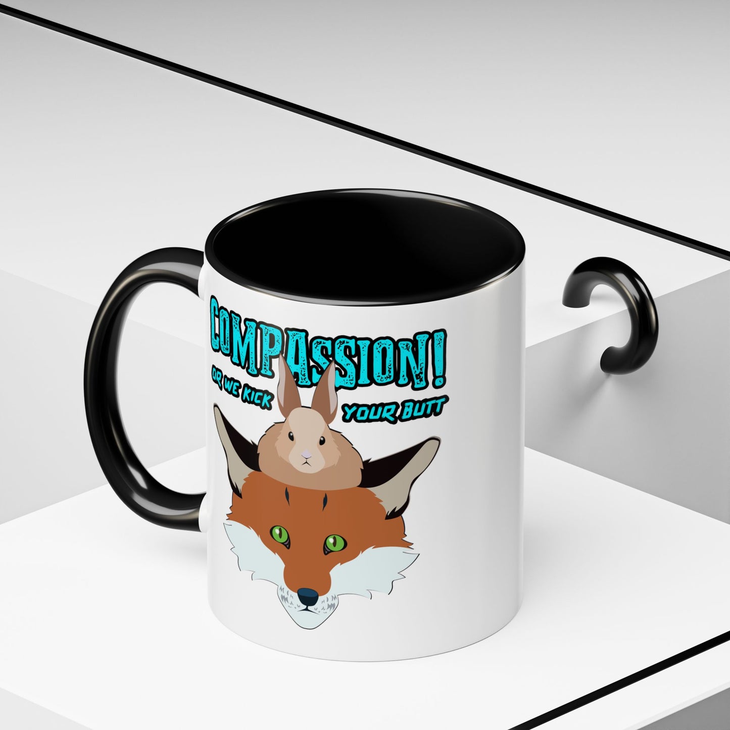 Storyteller Mug, COMPASSION! or We Kick Your Butt, + Free PreSequel