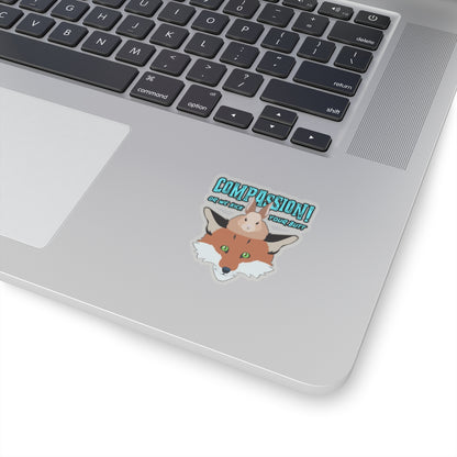 Storyteller Sticker, COMPASSION! or We Kick Your Butt