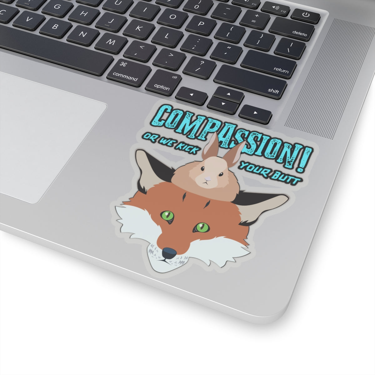Storyteller Sticker, COMPASSION! or We Kick Your Butt