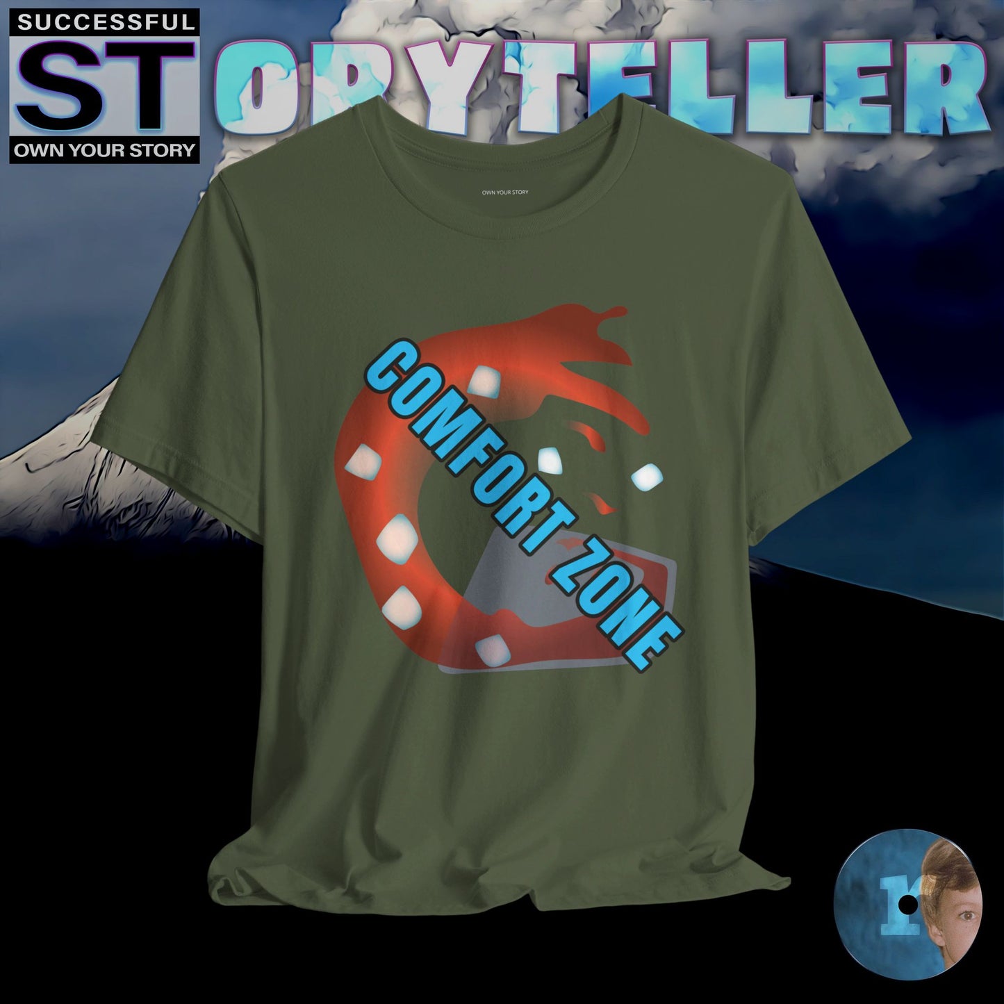 Storyteller Shirt, No Comfort Zone, + Free PreSequel