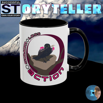 Storyteller Mug, Less 🌕 Words 🌕 Action, + Free PreSequel