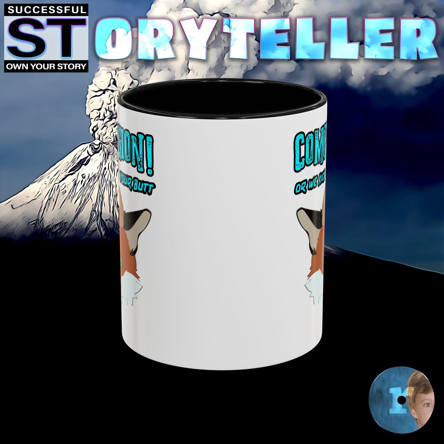 Storyteller Mug, COMPASSION! or We Kick Your Butt, + Free PreSequel
