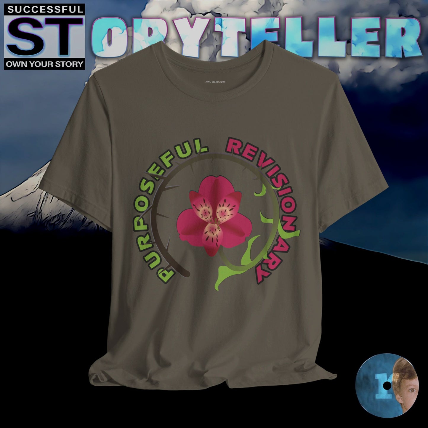 Storyteller Shirt, Purposeful Revisionary, + Free PreSequel