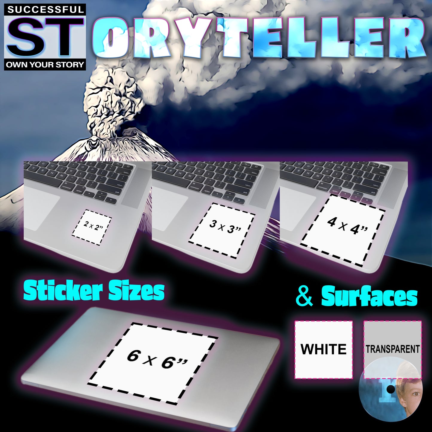 Storyteller Sticker, IMPERFECT ION